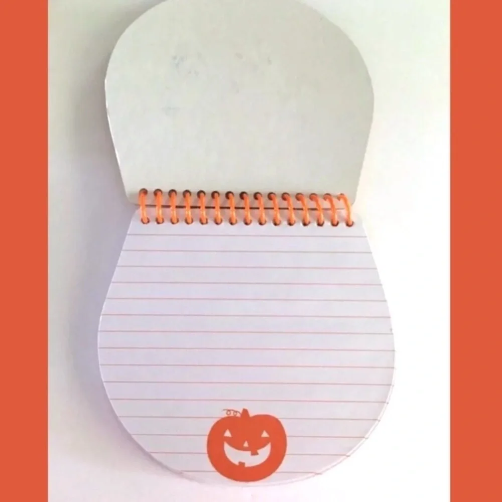 Halloween Pumpkin Stationery Set Notepad Stickers Pencils Glitter Planner Girl
